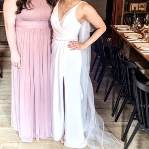Sexy Wedding Dress or Evening Gown with leg slit